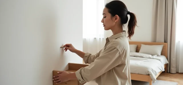 Nos conseils pratiques pour bien fixer une table de chevet suspendue au mur Nos conseils pratiques pour bien fixer une table de chevet suspendue au mur